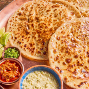 2 Aloo Paratha with curd