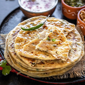 2 Paneer Paratha with curd