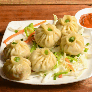 Veg steamed momos [6 Pieces]